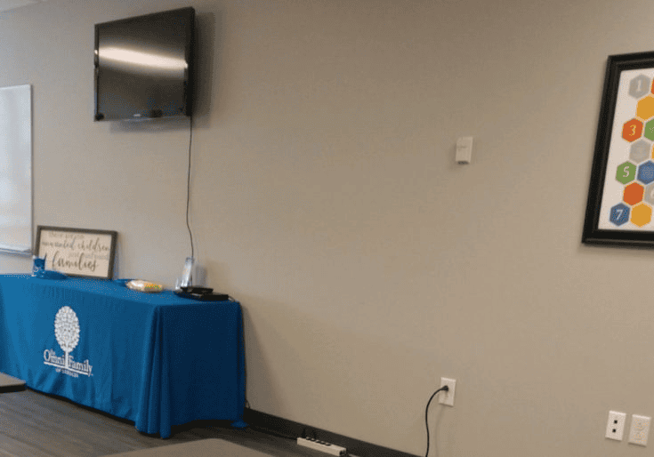 Support room for foster care parents at Omni Visions Johnson City.